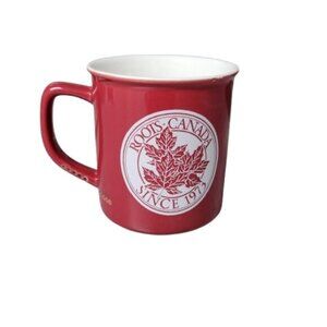 CLEARANCE 🍁Roots Canada Red and White Ceramic Coffee Tea Mug